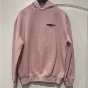 Large White Fox Boutique Pink Hoodie Sweatshirt.